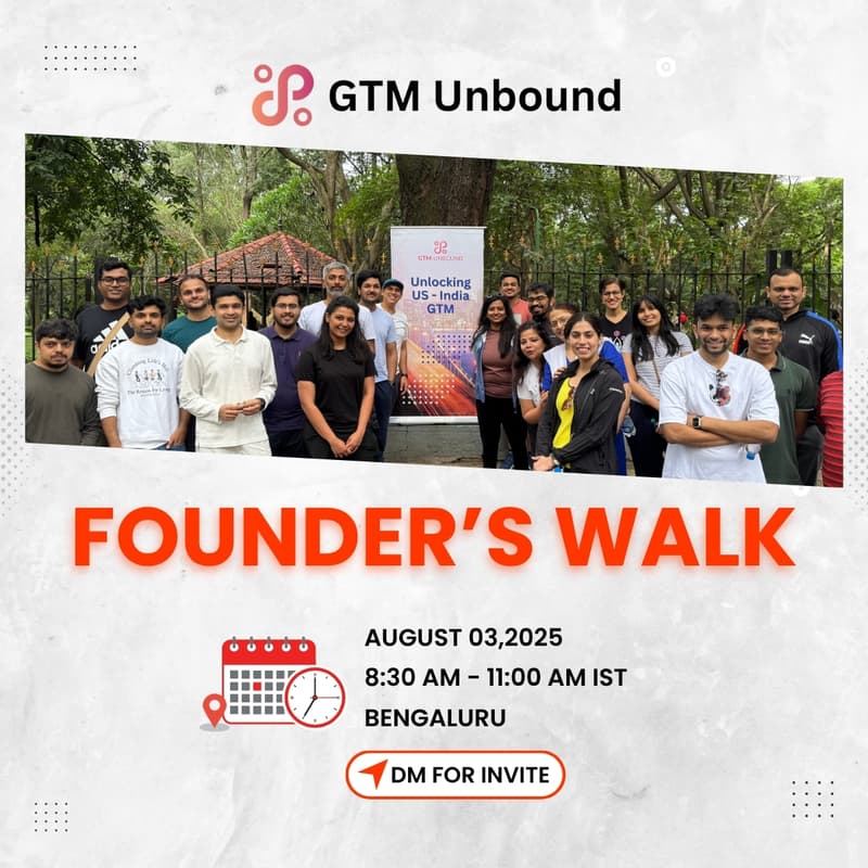 Cover Image for GTM Unbound Founders Walk