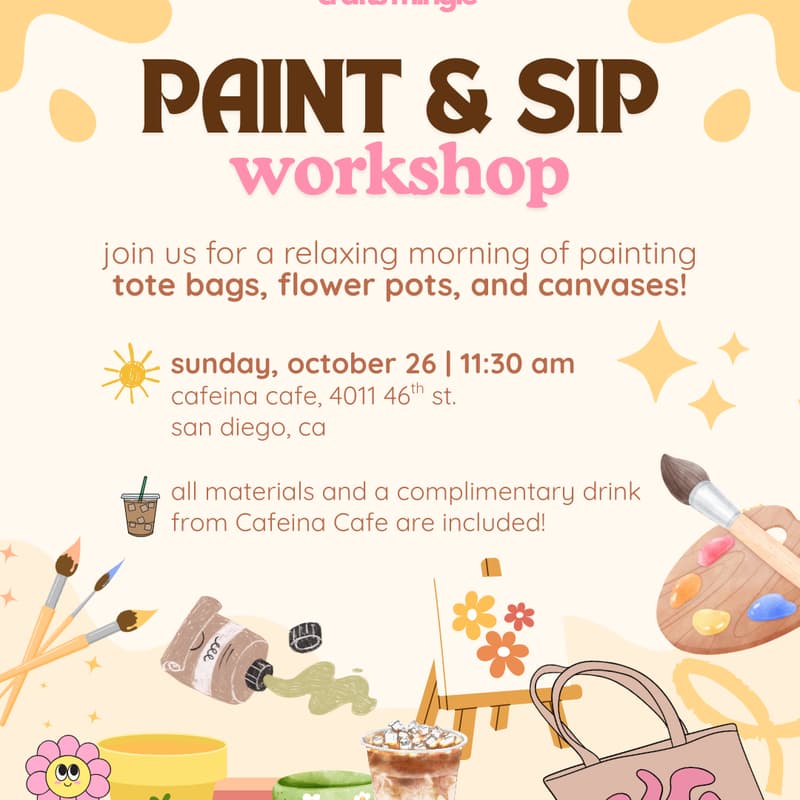 Cover Image for Paint & Sip Workshop 🎨