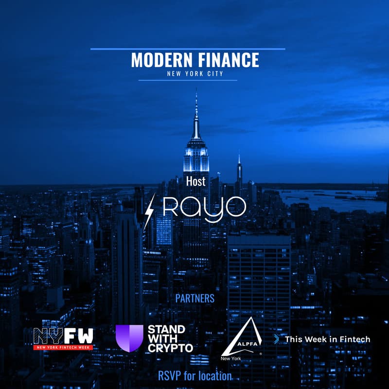 Cover Image for Modern Finance: New York Fintech Week Mixer by Rayo Capital