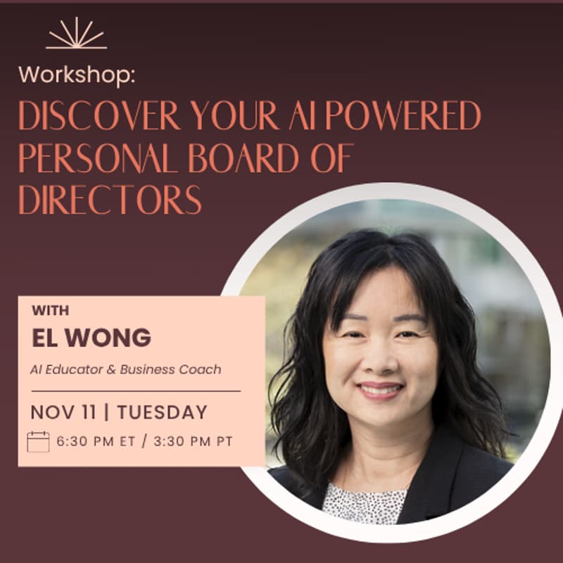 Cover Image for AI Accelerator for Entrepreneurs - Session 4: Discover Your AI-Powered Personal Board