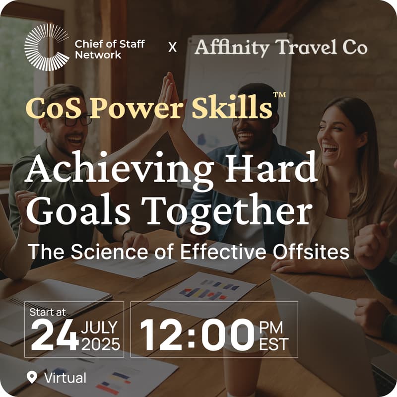 Cover Image for Achieving Hard Goals Together: The Science of Effective Offsites