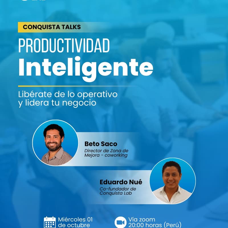Cover Image for Productividad Inteligente: Libérate de lo operativo y lidera tu negocio