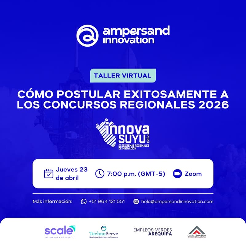 Cover Image for Taller Virtual: Cómo Postular Exitosamente a los Concursos Regionales 2026