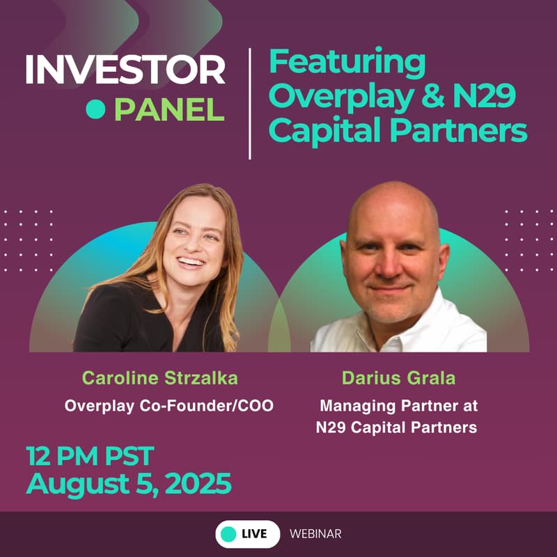 Cover Image for Wefunder Discover's Investor Panel Event with Overplay