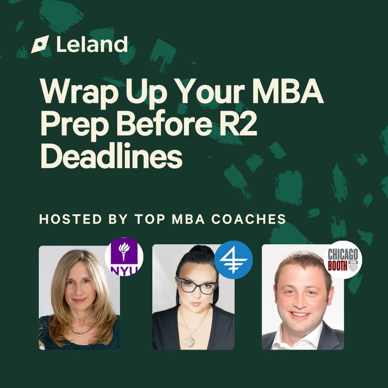 Cover Image for Wrap Up Your MBA Prep Before R2 Deadlines
