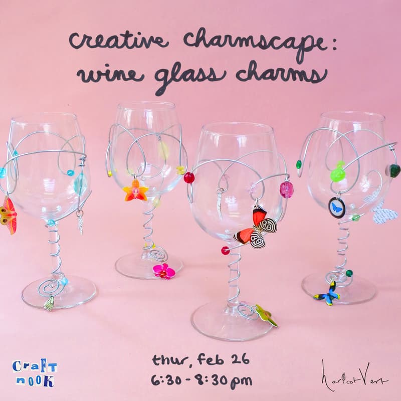 Cover Image for creative charmscape: wine glasses charms