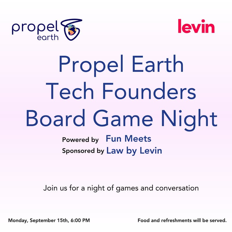 Cover Image for Propel Earth Tech Founders Board Game Night