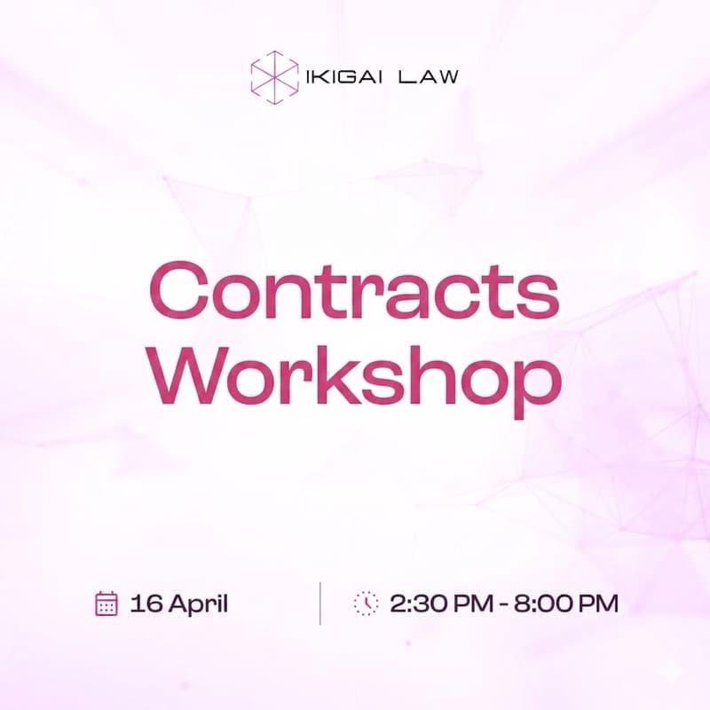 Cover Image for Ikigai Law Contracts Workshop