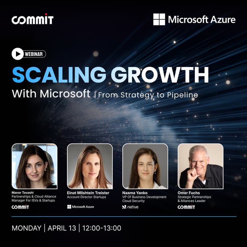 Cover Image for Scaling Growth with Microsoft Webinar: From Strategy to Pipeline | Monday, April 13, 12:00