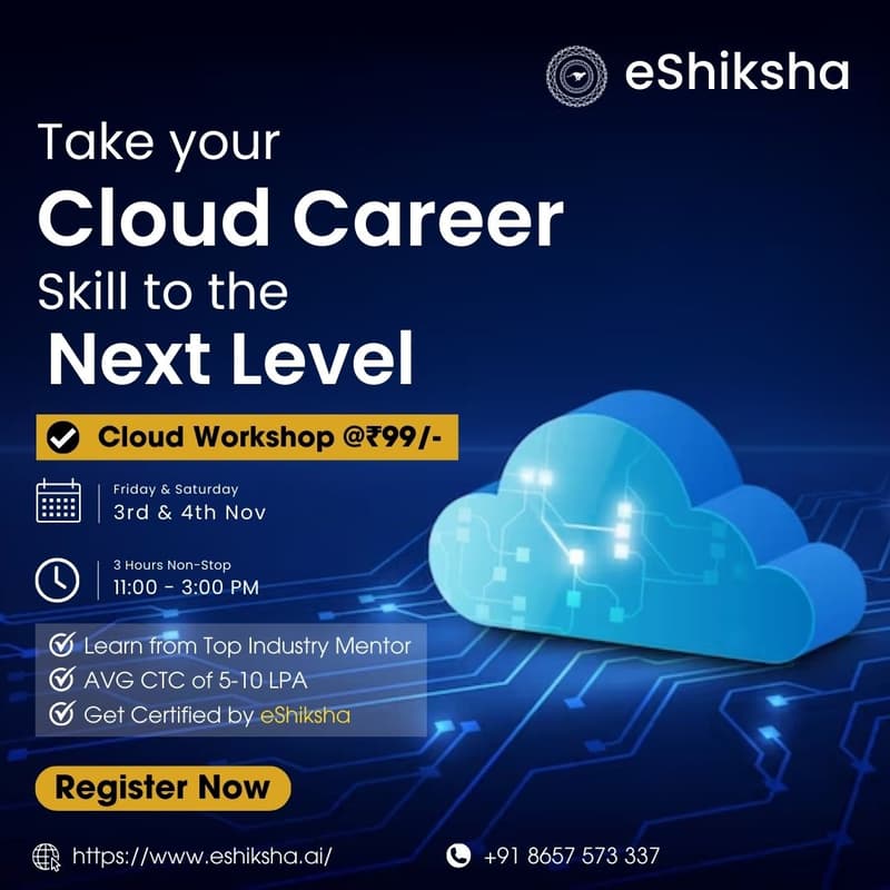 Cover Image for Advanced Cloud Workshop by eShiksha.ai