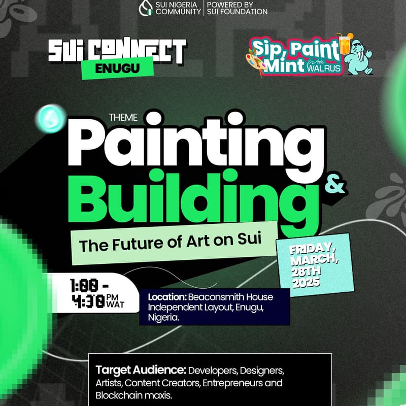 Cover Image for Sui Meetup Enugu (Sip & Paint Edition)