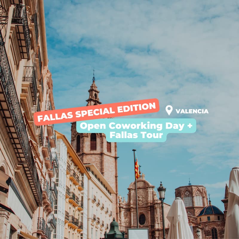 Cover Image for Open Coworking Day + Fallas Walking TourđźŽđź”Ą by Palma Coliving (VLC)
