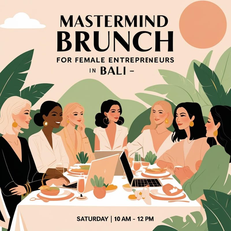 Cover Image for Mastermind Brunch for Female Entrepreneurs in Bali