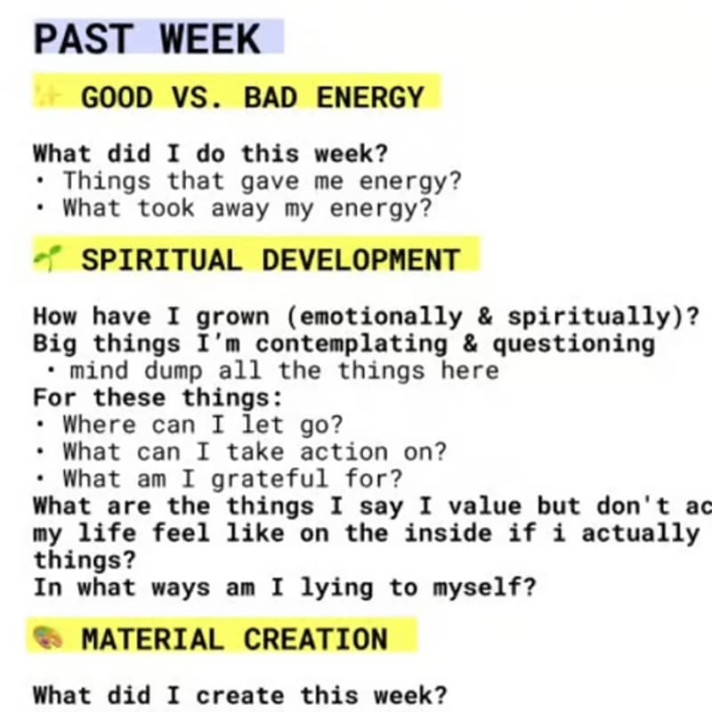 Cover Image for ✍️ Weekly Reflections and Intentions (public)