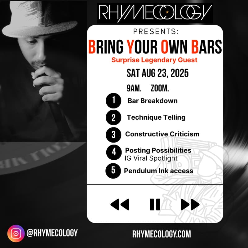 Cover Image for Rhymecology Presents: Bring Your Own Bars