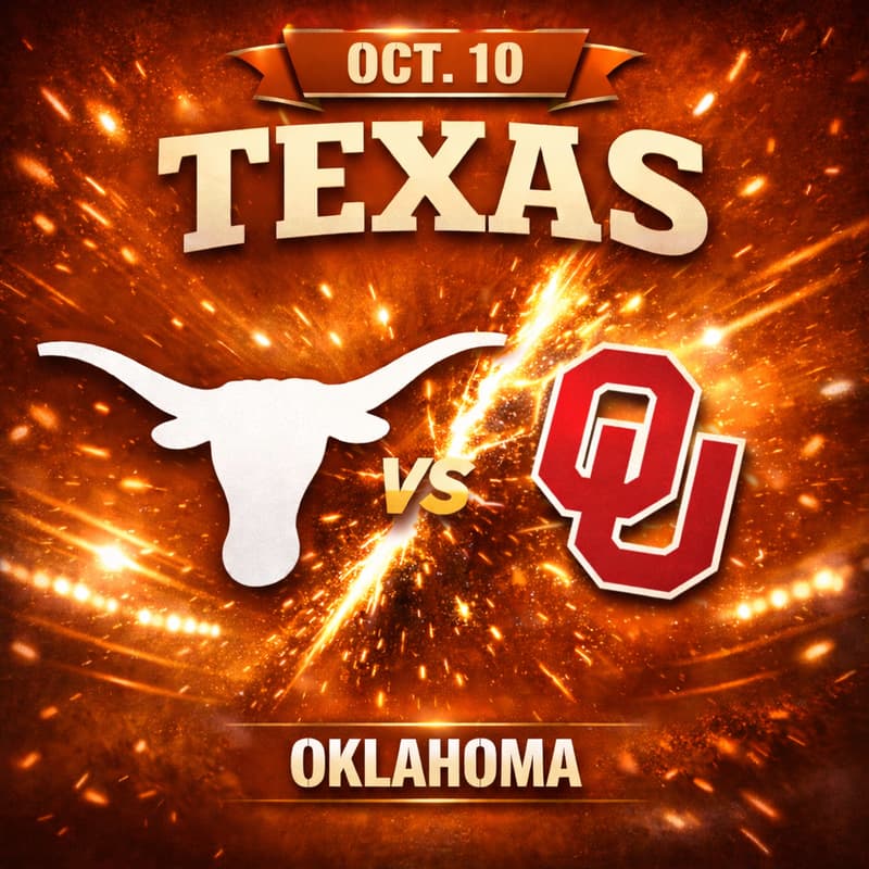 Cover Image for Texas Longhorns vs Oklahoma City Thunder @ Cotton Bowl, Dallas, Texas