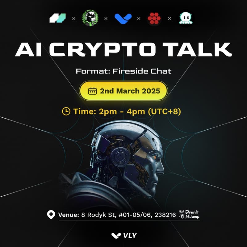 Cover Image for AI CRYPTO TALK 🤖 VLY x MIND x TAKO x MOMOFUN x SWARMS