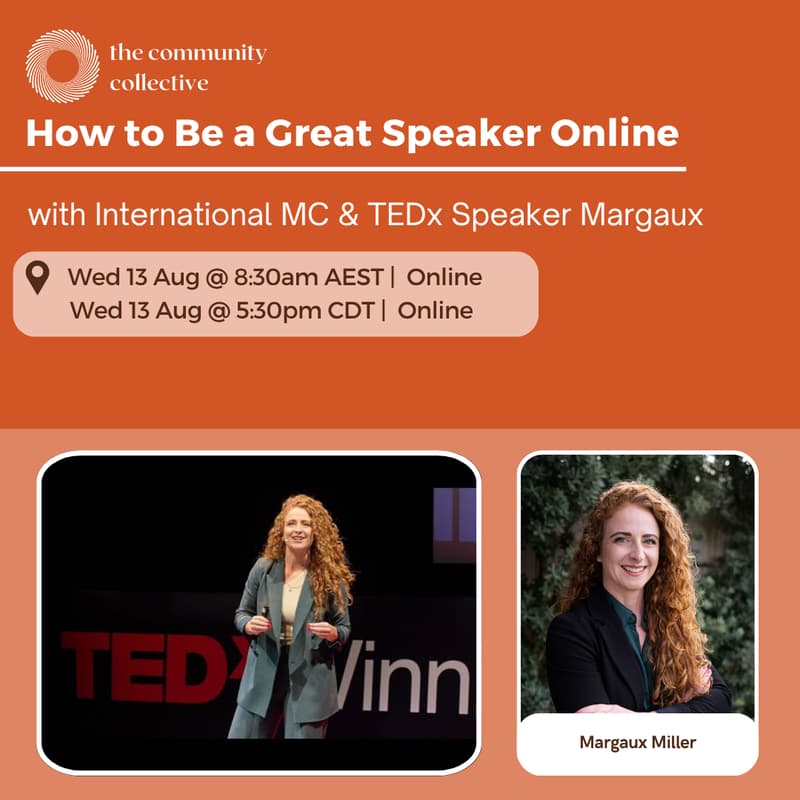 Cover Image for π΅ How to Be a Great Speaker Online Workshop