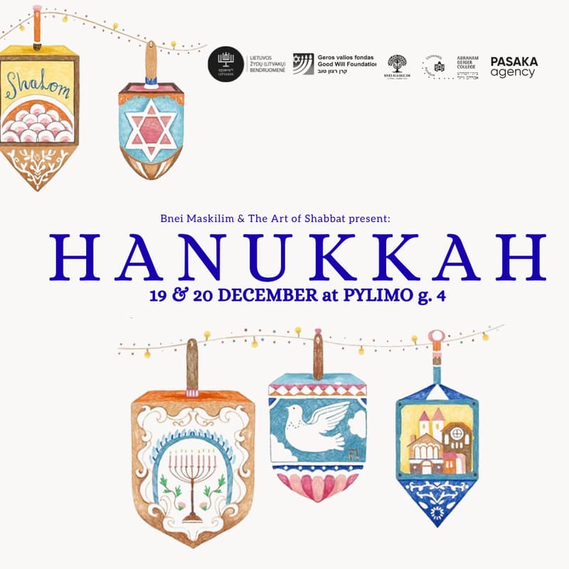 Cover Image for 🕎 Bnei Maskilim x Art of Shabbat invite you to celebrate Hanukkah at Pylimo g. 4