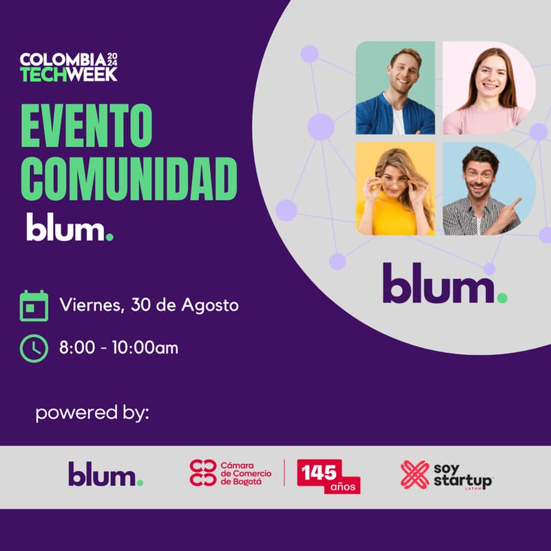 Cover Image for Evento exclusivo comunidad BLUM [Colombia Tech Week]