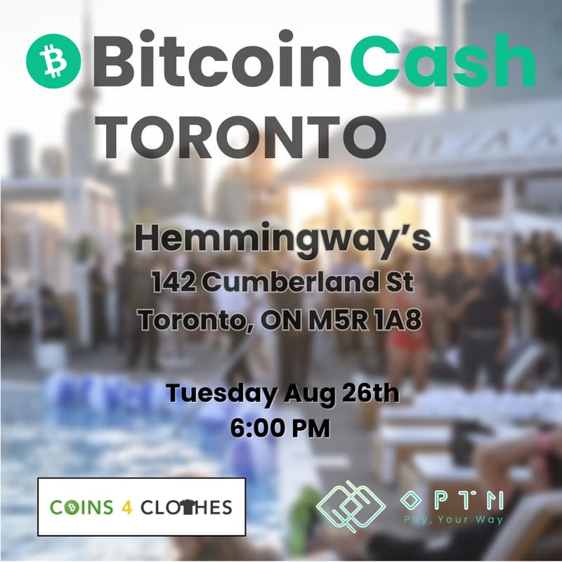Cover Image for August 2025 Bitcoin Cash Meetup