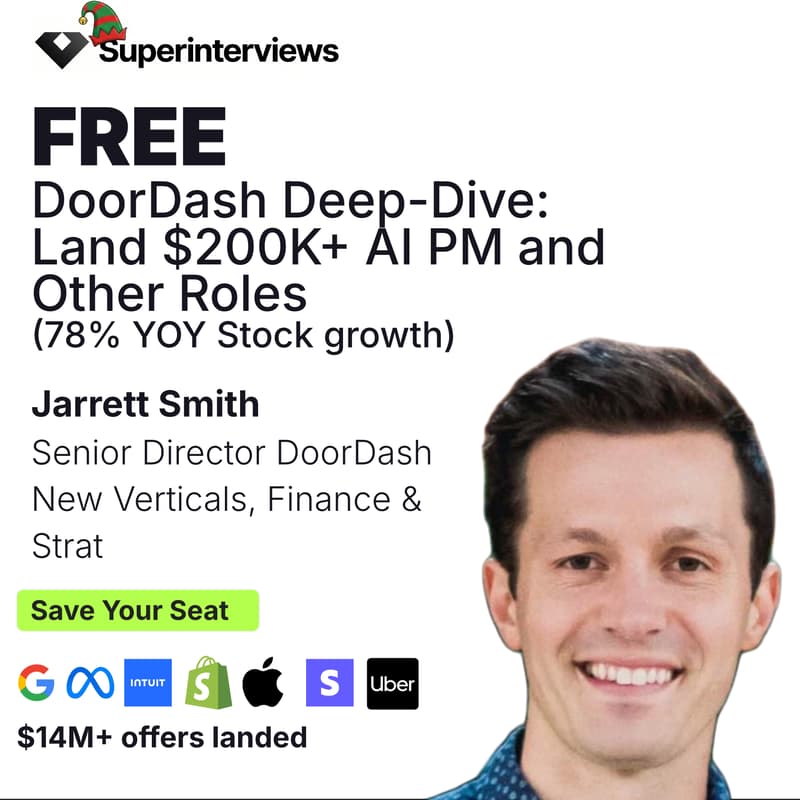 Cover Image for DoorDash Interviewing Deep Dive With Director Who Worked On IPO: How To Land $200K+ Roles (78% YOY Stock Growth)
