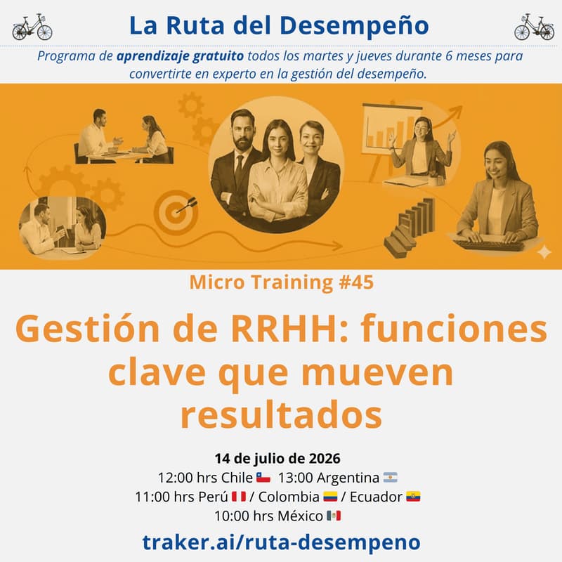 Cover Image for MicroTraining #45 Gestión de RRHH: funciones clave que mueven resultados