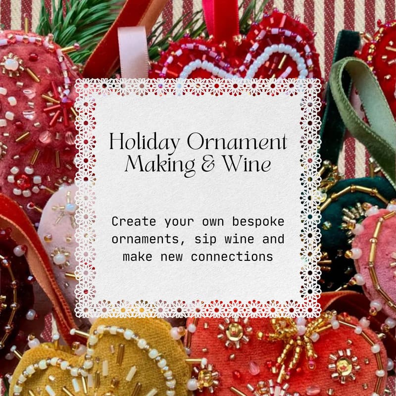 Cover Image for Amsterdam | Holiday Ornament Workshop & Wine