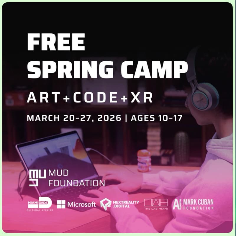 Cover Image for FREE creative Art+Tech Camp for kids ages 10–17.