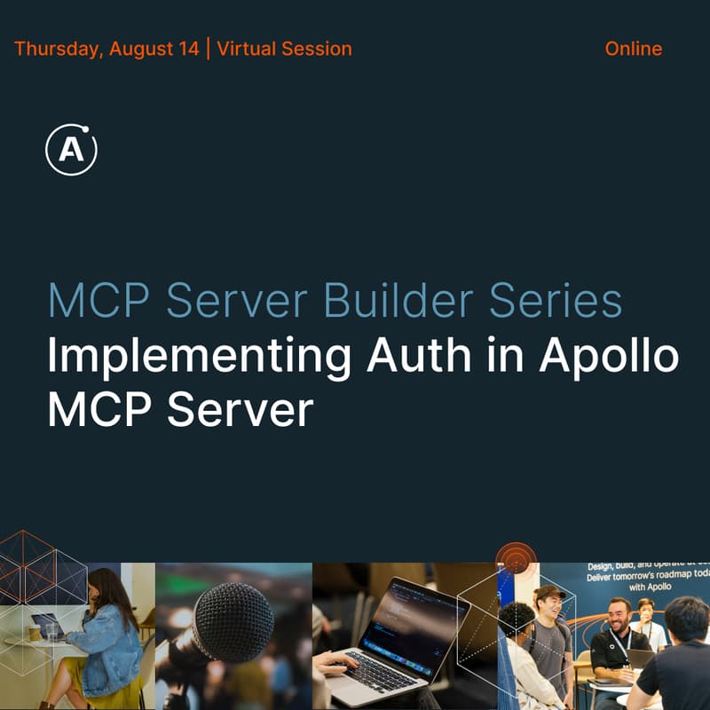 Cover Image for (virtual) OAuth in the MCP Server Builder Series Community Server [By Apollo]