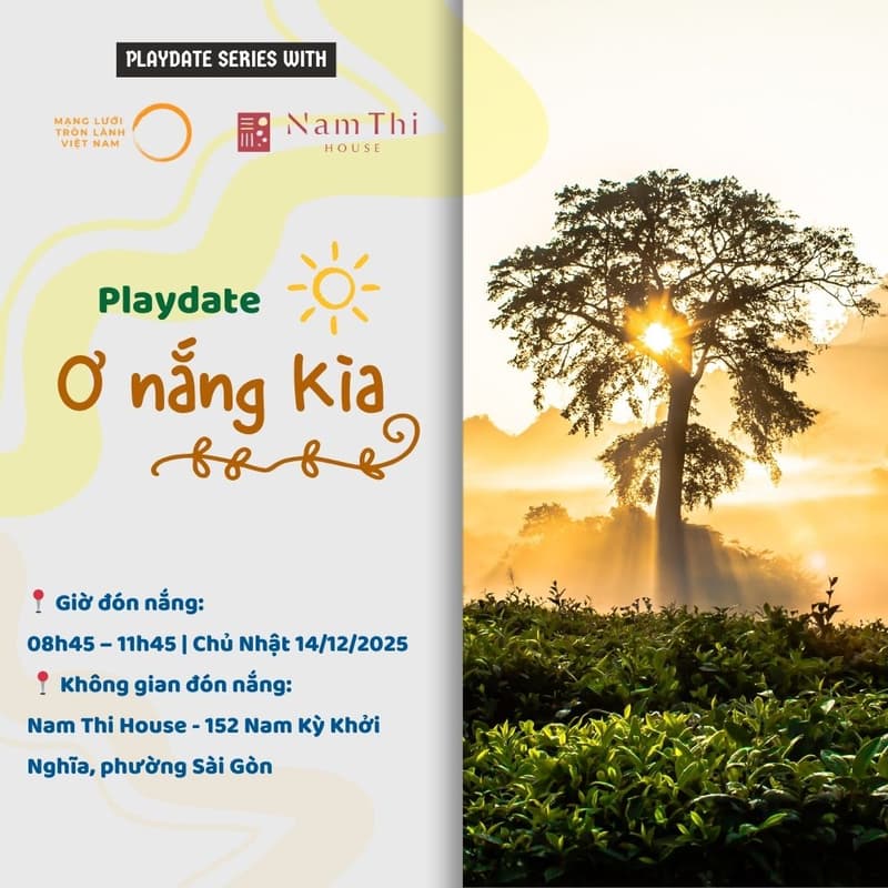 Cover Image for [HCM] PLAYDATE:Ơ nắng kìa