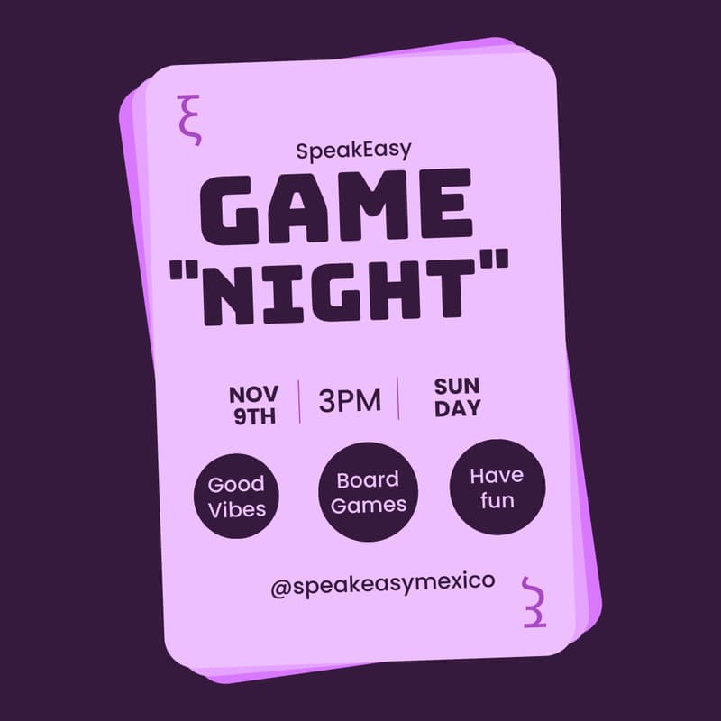 Cover Image for SpeakEasy ξ - Game Night w/ 🍷