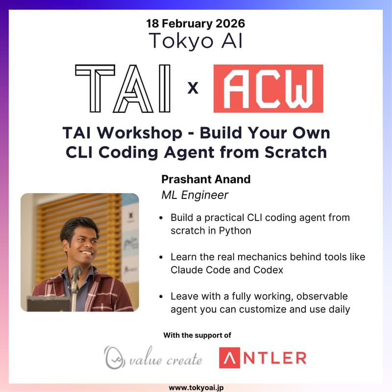 Cover Image for TAI Workshop - Build Your Own CLI Coding Agent from Scratch
