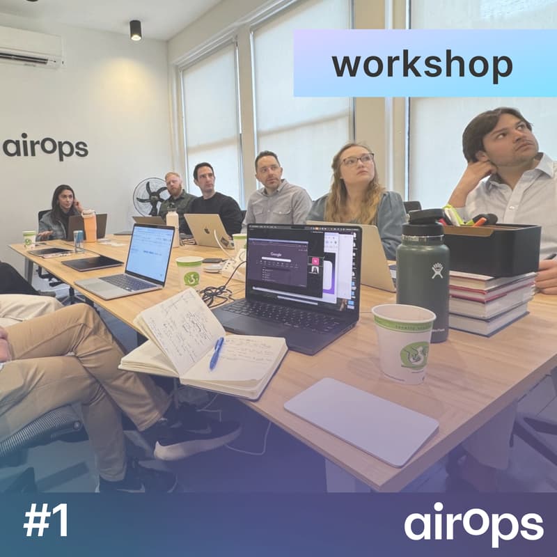 Cover Image for Workshop #1: AirOps for AEO Action