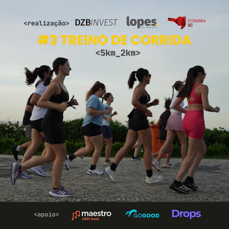 Cover Image for Treino de Corrida DZB.Invest + Lopes Advogados - Startup Summit – 5km e 2km