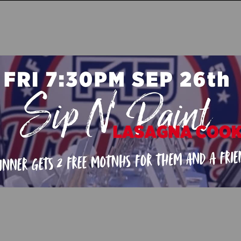 Cover Image for LASAGNA COOKOFF SIP AND PAINT