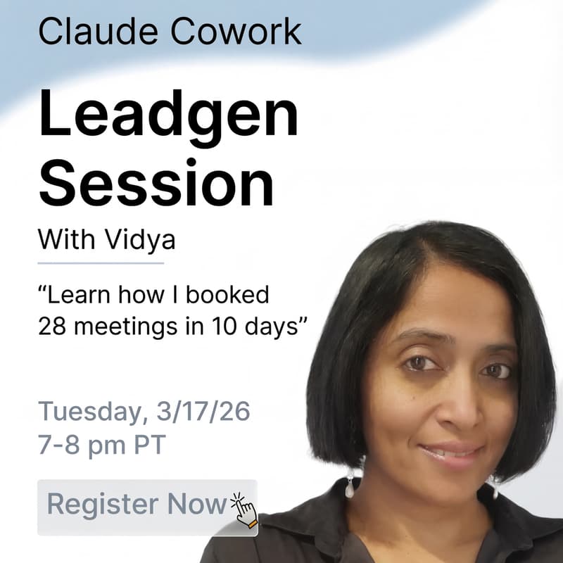 Cover Image for Claude Cowork LinkedIn Leadgen and Outreach with Vidya