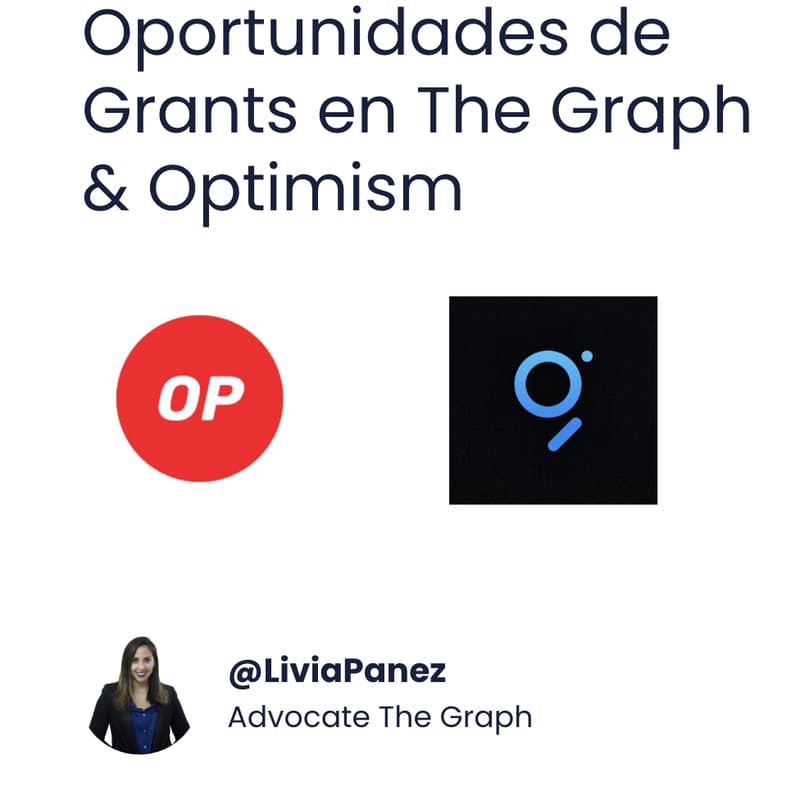 Cover Image for     EN DIRECTO   Oportunidades de colaborar con el ecosistema de los protocolos The Graph & Optimism
