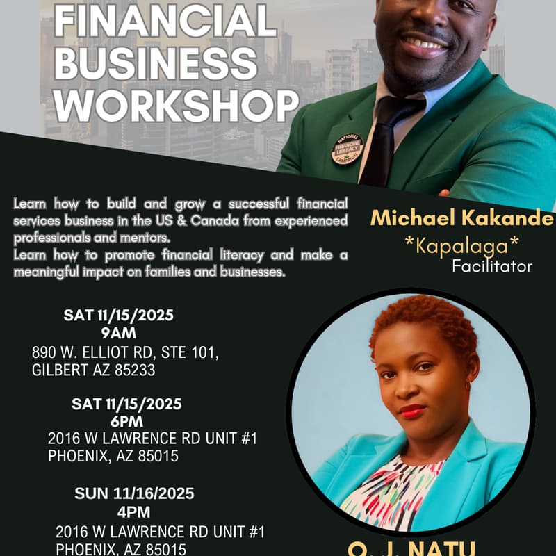Cover Image for ARIZONA FINANCIAL BUSINESS WORKSHOP