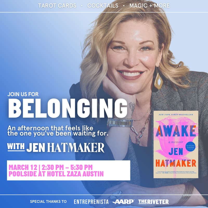 Cover Image for Belonging: Poolside with Jen Hatmaker, hosted by The Riveter and Entreprenista