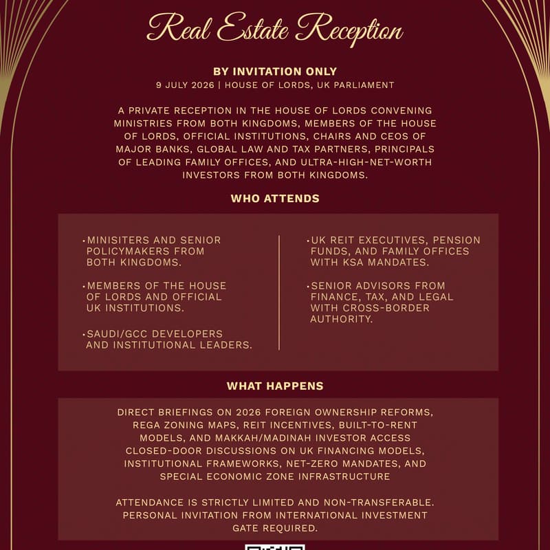 Cover Image for Real Estate Reception – House of Lords