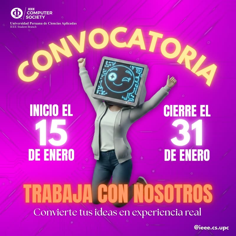 Cover Image for Primera Convocatoria - IEEE Computer Society UPC