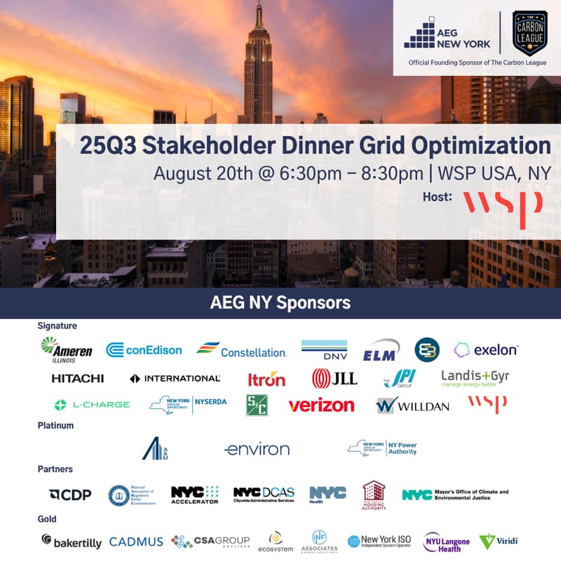 Cover Image for AEG New York 25Q3 Stakeholder Dinner