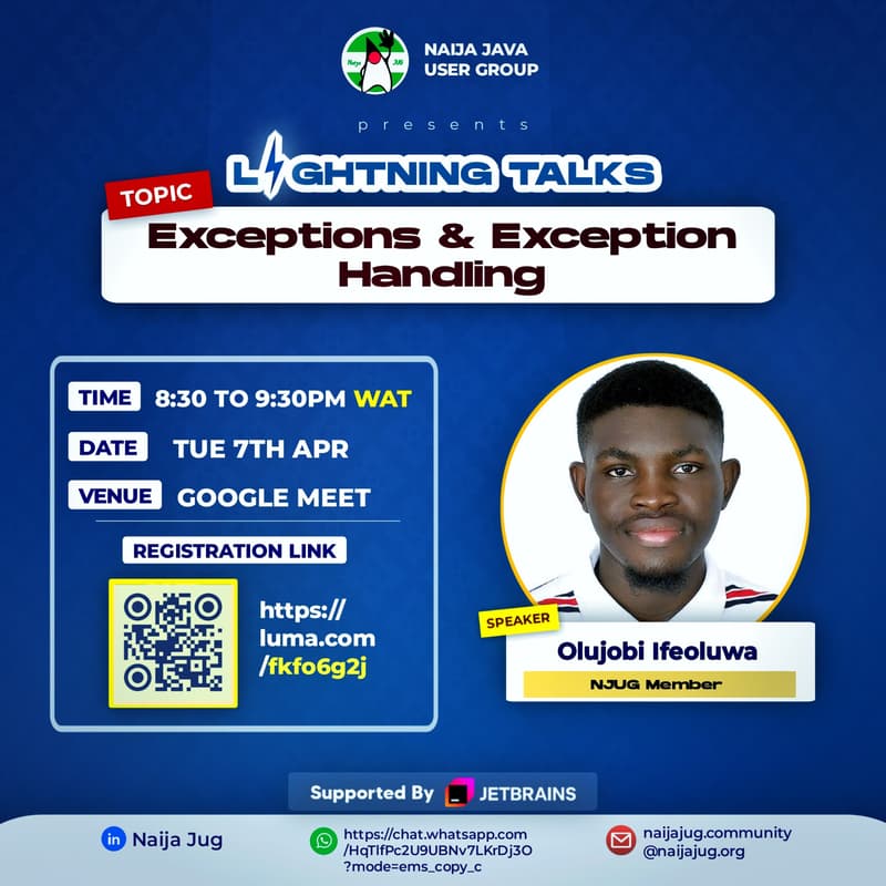 Cover Image for Exceptions & Exception Handling Lightning Session with Ifeoluwa