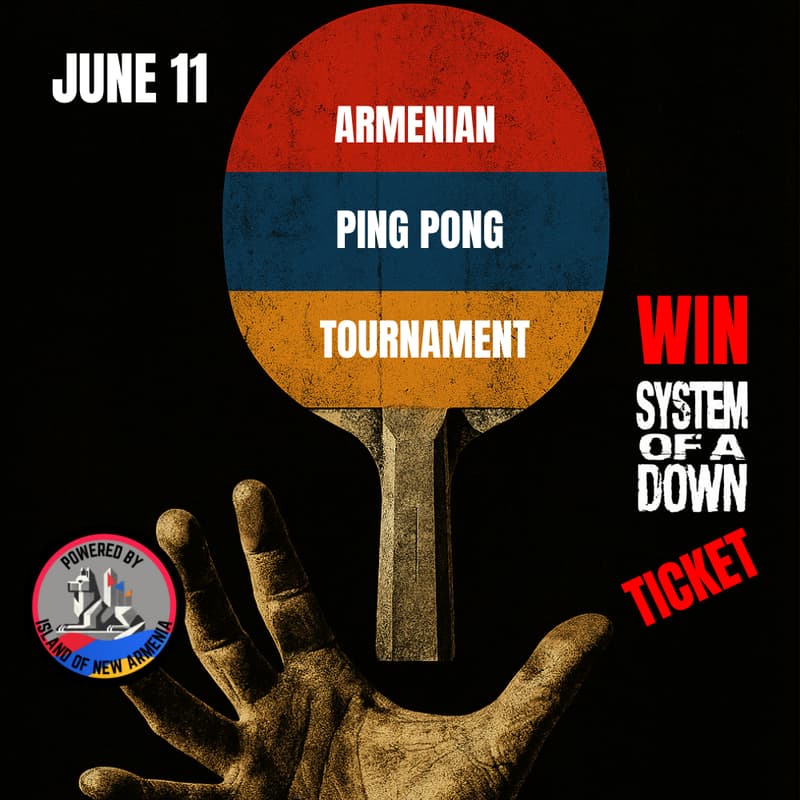 Cover Image for Armenian Ping Pong Tournament - Winner gets System of a Down ticket