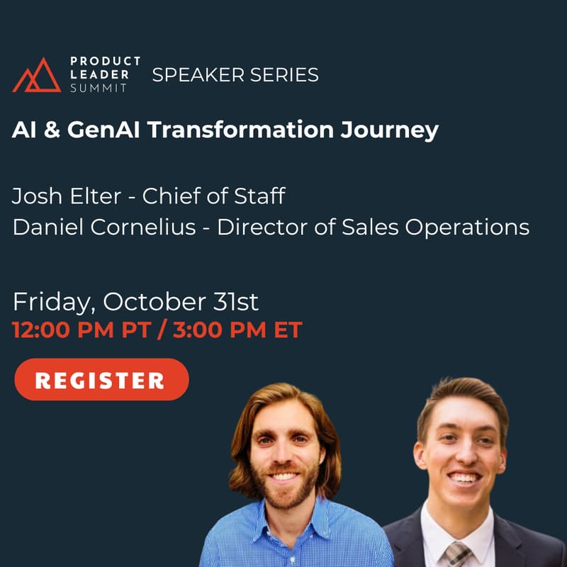 Cover Image for Product Leader Summit Speaker Series: AI & GenAI Transformational Journey of Apartment List