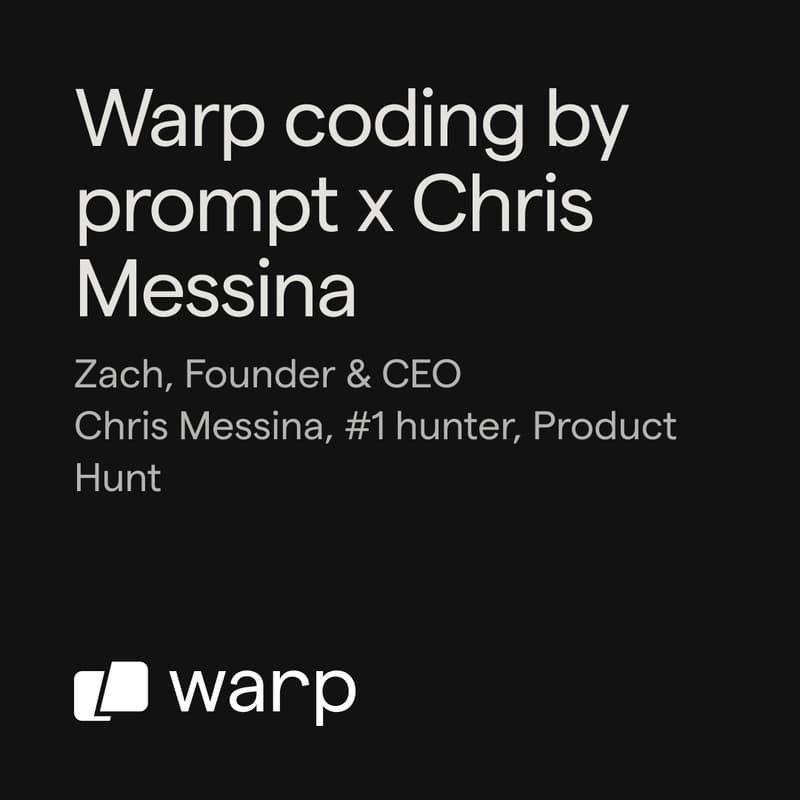 Cover Image for Coding by Prompt: Warp x Chris Messina