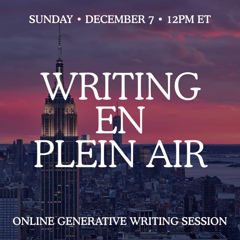 Cover Image for Writing en Plein Air: Online