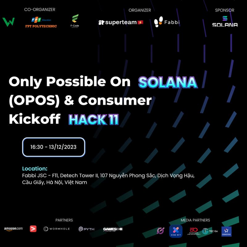 Cover Image for Only Possible On Solana (OPOS) & Consumer Hack 11 Kickoff