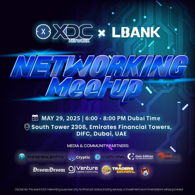 Cover Image for XDC Network x LBank: Networking Meetup
